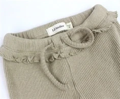 Lil Atelier travertine melange strik bootcut legging